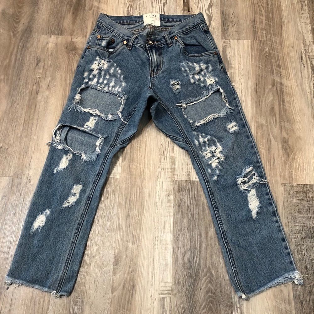 ONE TEASPOON Lonely Boys Distressed Jeans … - Picture 3 of 12